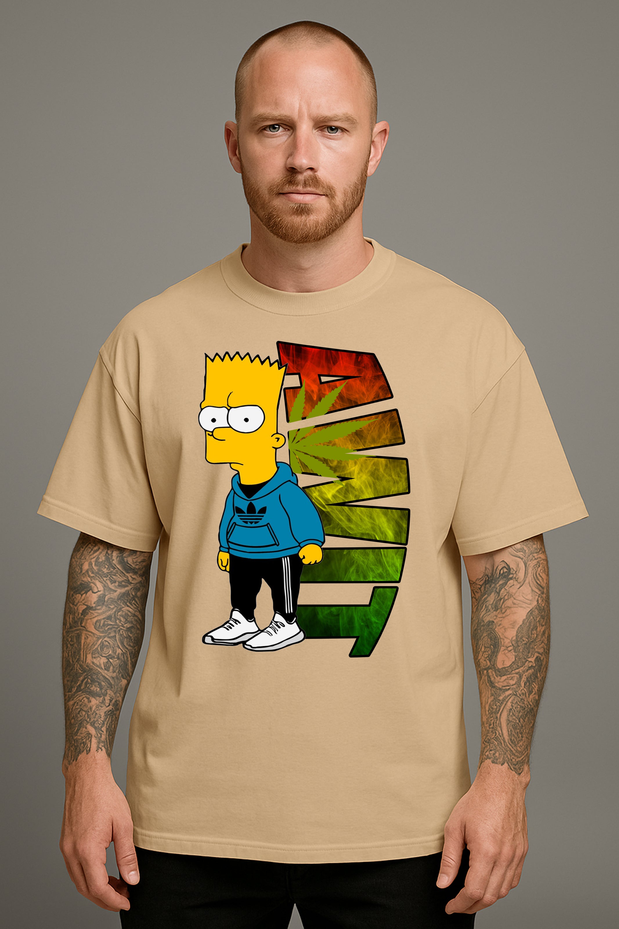 Bart Streetwear Rasta Vibes Tee