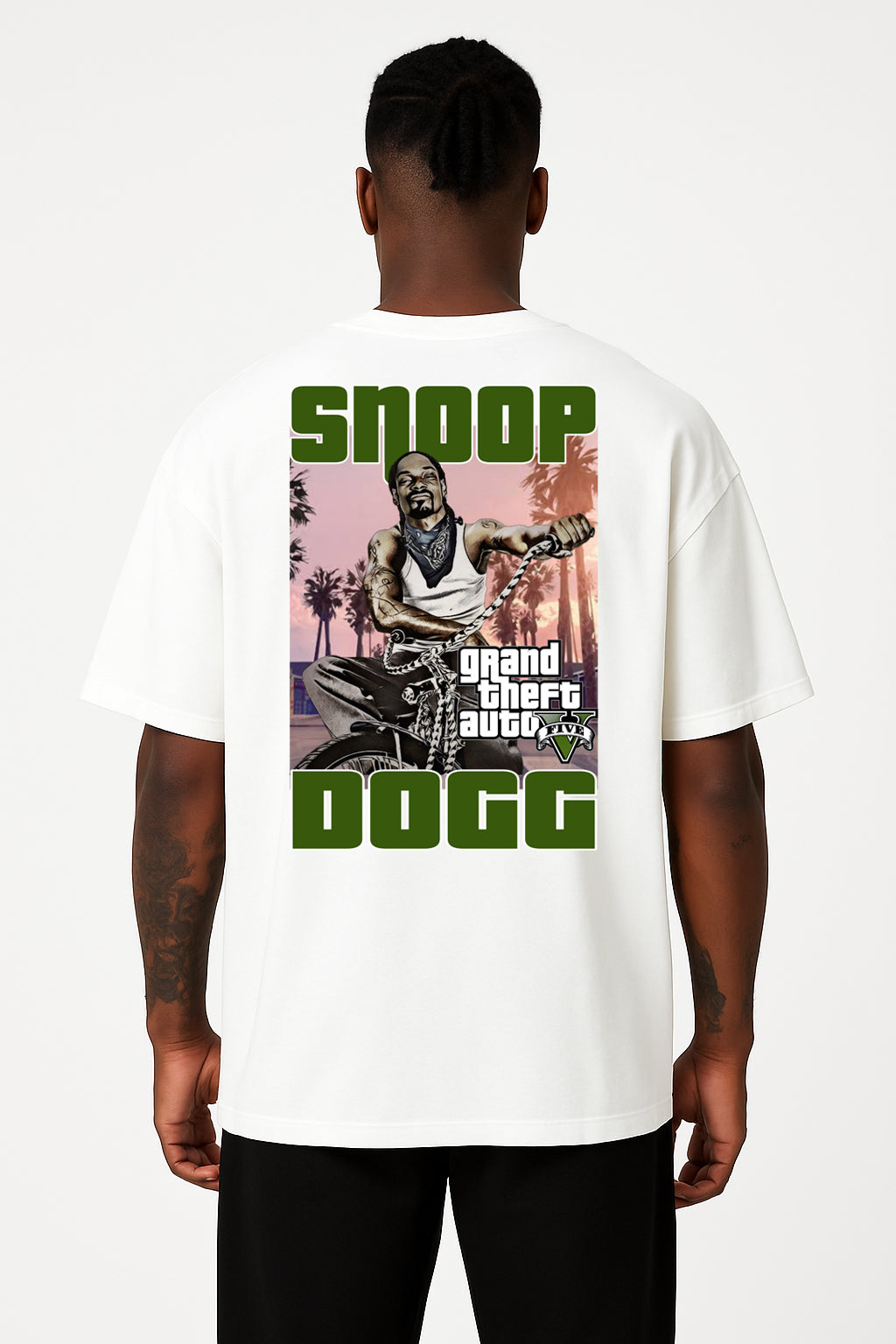Snoop Dogg GTA-Inspired Graphic Tee – West Coast Hip Hop Streetwear T-Shirt